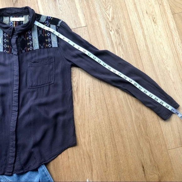 URBAN OUTFITTERS PURPLE EMBROIDERED SHIRT - S - Picture 8 of 9